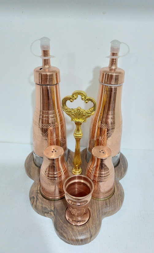 سرویس آشپزخانه جای آبلیمو مسی